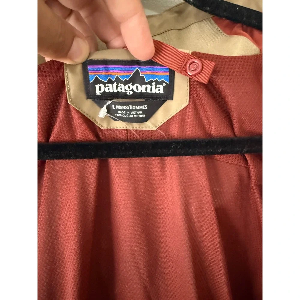 Patagonia Men's Large Windsweep Jacket shell Tan Size L